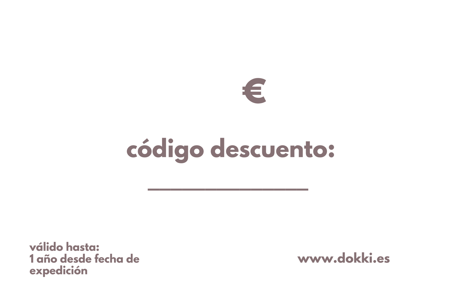 Tarjetas Regalo Dokki®